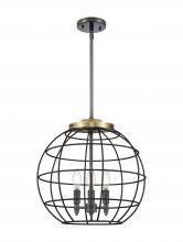  221-3S-BAB-CE-16-BK - Lake Placid - 3 Light - 16 inch - Black Antique Brass - Pendant