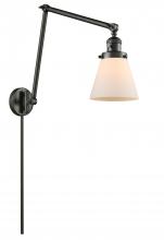  238-OB-G61 - Cone - 1 Light - 8 inch - Oil Rubbed Bronze - Swing Arm