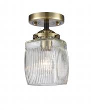  284-1C-BAB-G302 - Colton - 1 Light - 6 inch - Black Antique Brass - Semi-Flush Mount