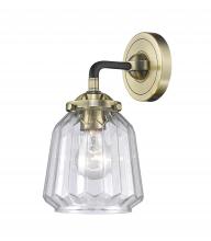 Innovations Lighting 284-1W-BAB-G142 - Chatham - 1 Light - 7 inch - Black Antique Brass - Sconce