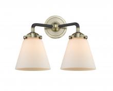  284-2W-BAB-G61 - Cone - 2 Light - 14 inch - Black Antique Brass - Bath Vanity Light