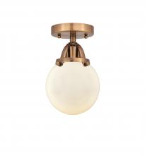  288-1C-AC-G201-6 - Beacon - 1 Light - 6 inch - Antique Copper - Semi-Flush Mount