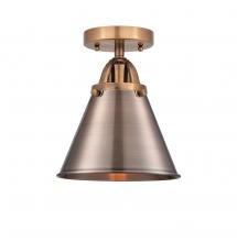  288-1C-AC-M13-AC - Appalachian - 1 Light - 8 inch - Antique Copper - Semi-Flush Mount