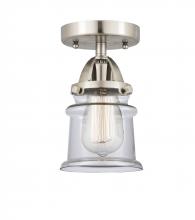  288-1C-SN-G182S - Canton - 1 Light - 5 inch - Brushed Satin Nickel - Semi-Flush Mount