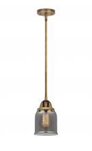  288-1S-BB-G53-LED - Bell - 1 Light - 5 inch - Brushed Brass - Cord hung - Mini Pendant