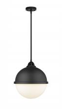  288-1S-BK-HFS-121-BK-LED - Hampden - 1 Light - 13 inch - Matte Black - Cord hung - Pendant