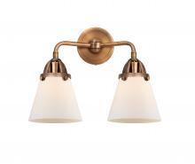  288-2W-AC-G61 - Cone - 2 Light - 14 inch - Antique Copper - Bath Vanity Light