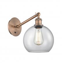 Innovations Lighting 317-1W-AC-G122-8 - Athens - 1 Light - 8 inch - Antique Copper - Sconce