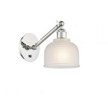  317-1W-PN-G411 - Dayton - 1 Light - 6 inch - Polished Nickel - Sconce