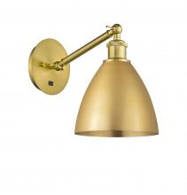  317-1W-SG-MBD-75-SG - Bristol - 1 Light - 8 inch - Satin Gold - Sconce