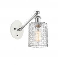 Innovations Lighting 317-1W-WPC-G112C-5CL - Cobbleskill - 1 Light - 5 inch - White Polished Chrome - Sconce