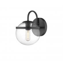 Innovations Lighting 350-1W-BK-CL - Sands - 1 Light - 6 inch - Matte Black - Bath Vanity Light