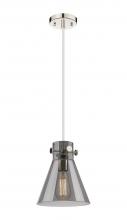  410-1PS-PN-G411-8SM - Newton Cone - 1 Light - 8 inch - Polished Nickel - Cord hung - Pendant