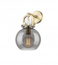 Innovations Lighting 411-1W-BB-G410-8SM - Newton Sphere - 1 Light - 8 inch - Brushed Brass - Sconce