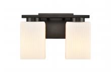  419-2W-BK-G4191-LED - Juneau - 2 Light - 11 inch - Matte Black - Bath Vanity Light