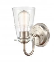  421-1W-SN-CL-LED - Scarlett - 1 Light - 5 inch - Satin Nickel - Bath Vanity Light