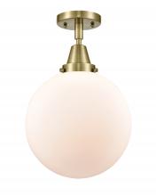 Innovations Lighting 447-1C-AB-G201-10 - Beacon - 1 Light - 10 inch - Antique Brass - Flush Mount