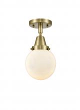 Innovations Lighting 447-1C-AB-G201-6 - Beacon - 1 Light - 6 inch - Antique Brass - Flush Mount