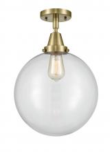 Innovations Lighting 447-1C-AB-G202-12 - Beacon - 1 Light - 12 inch - Antique Brass - Flush Mount