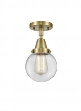 Innovations Lighting 447-1C-AB-G202-6 - Beacon - 1 Light - 6 inch - Antique Brass - Flush Mount