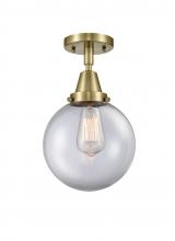 Innovations Lighting 447-1C-AB-G202-8 - Beacon - 1 Light - 8 inch - Antique Brass - Flush Mount