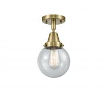 Innovations Lighting 447-1C-AB-G204-6 - Beacon - 1 Light - 6 inch - Antique Brass - Flush Mount