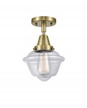 Innovations Lighting 447-1C-AB-G532 - Oxford - 1 Light - 8 inch - Antique Brass - Flush Mount