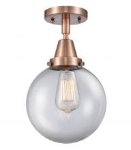 Innovations Lighting 447-1C-AC-G202-8 - Beacon - 1 Light - 8 inch - Antique Copper - Flush Mount