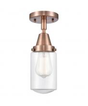 Innovations Lighting 447-1C-AC-G312 - Dover - 1 Light - 5 inch - Antique Copper - Flush Mount