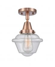 Innovations Lighting 447-1C-AC-G534 - Oxford - 1 Light - 8 inch - Antique Copper - Flush Mount