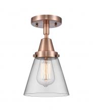 Innovations Lighting 447-1C-AC-G62 - Cone - 1 Light - 6 inch - Antique Copper - Flush Mount
