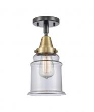 Innovations Lighting 447-1C-BAB-G182 - Canton - 1 Light - 6 inch - Black Antique Brass - Flush Mount
