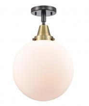 Innovations Lighting 447-1C-BAB-G201-10 - Beacon - 1 Light - 10 inch - Black Antique Brass - Flush Mount