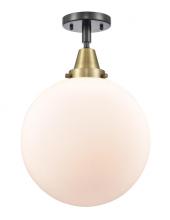 Innovations Lighting 447-1C-BAB-G201-12 - Beacon - 1 Light - 12 inch - Black Antique Brass - Flush Mount