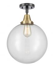 Innovations Lighting 447-1C-BAB-G202-12 - Beacon - 1 Light - 12 inch - Black Antique Brass - Flush Mount