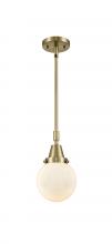 Innovations Lighting 447-1S-AB-G201-6 - Beacon - 1 Light - 6 inch - Antique Brass - Mini Pendant