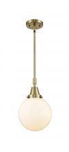 Innovations Lighting 447-1S-AB-G201-8 - Beacon - 1 Light - 8 inch - Antique Brass - Mini Pendant