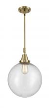 Innovations Lighting 447-1S-AB-G204-12 - Beacon - 1 Light - 12 inch - Antique Brass - Mini Pendant