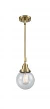 Innovations Lighting 447-1S-AB-G204-6 - Beacon - 1 Light - 6 inch - Antique Brass - Mini Pendant