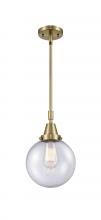 Innovations Lighting 447-1S-AB-G204-8 - Beacon - 1 Light - 8 inch - Antique Brass - Mini Pendant