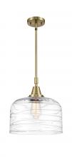  447-1S-AB-G713-L - Bell - 1 Light - 12 inch - Antique Brass - Mini Pendant