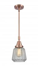 Innovations Lighting 447-1S-AC-G142 - Chatham - 1 Light - 7 inch - Antique Copper - Mini Pendant