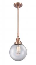Innovations Lighting 447-1S-AC-G202-8 - Beacon - 1 Light - 8 inch - Antique Copper - Mini Pendant