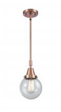 Innovations Lighting 447-1S-AC-G204-6 - Beacon - 1 Light - 6 inch - Antique Copper - Mini Pendant