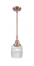 Innovations Lighting 447-1S-AC-G302 - Colton - 1 Light - 6 inch - Antique Copper - Mini Pendant