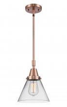Innovations Lighting 447-1S-AC-G42 - Cone - 1 Light - 8 inch - Antique Copper - Mini Pendant
