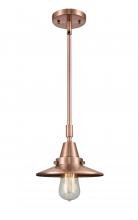  447-1S-AC-M3-LED - Railroad - 1 Light - 8 inch - Antique Copper - Mini Pendant