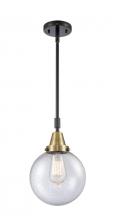 Innovations Lighting 447-1S-BAB-G204-8 - Beacon - 1 Light - 8 inch - Black Antique Brass - Mini Pendant