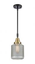 Innovations Lighting 447-1S-BAB-G262 - Stanton - 1 Light - 6 inch - Black Antique Brass - Mini Pendant