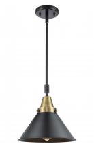 Innovations Lighting 447-1S-BAB-M10-BK - Briarcliff - 1 Light - 10 inch - Black Antique Brass - Mini Pendant
